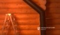Монтаж дымохода деревянного дома из сруба